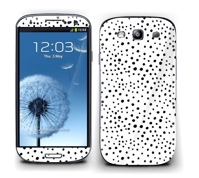 Prikker på hvidt Skin Galaxy S3