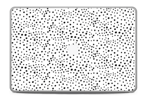 Black dots on white Skin MacBook Pro 17” -2015