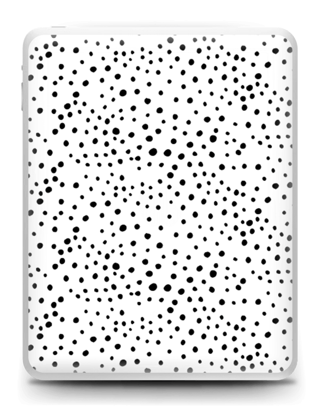 Prikker på hvitt Skin IPad 1