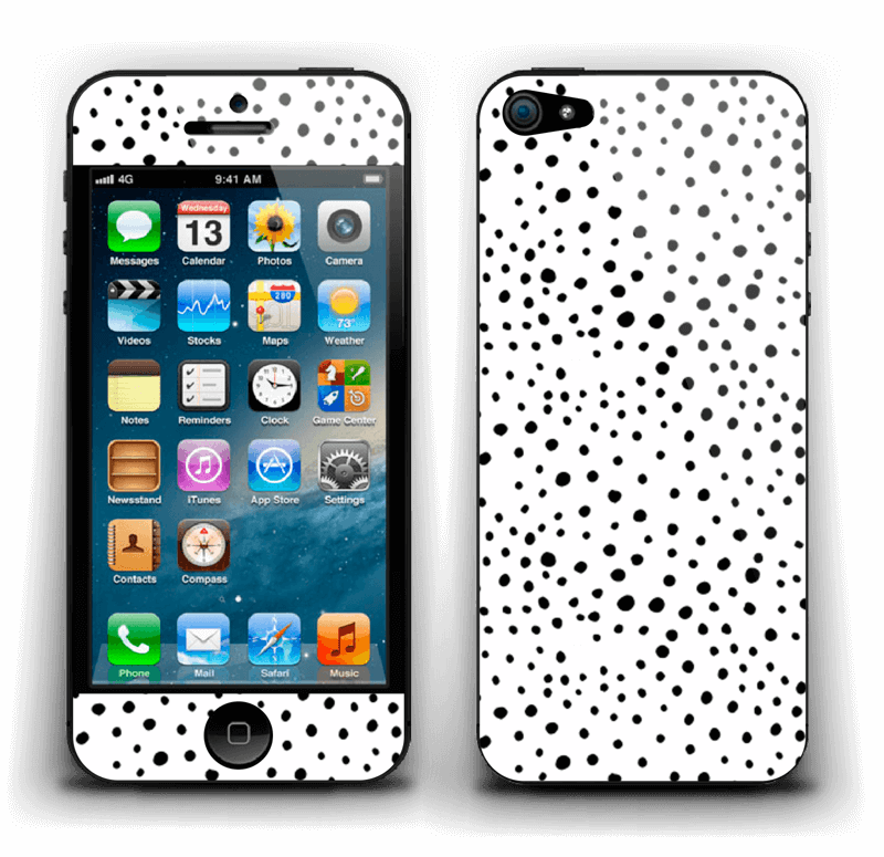 Prikker på hvitt Skin IPhone 5