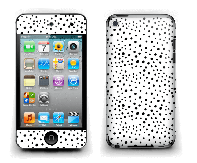 Prikker på hvitt Skin IPod Touch 4th Gen