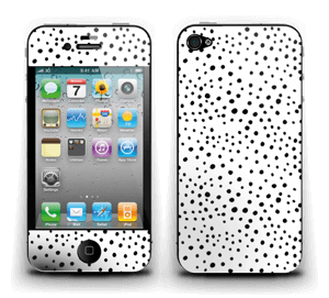 Various dots on white Skin IPhone 4/4s