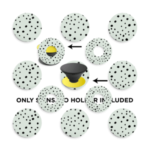 Various dots on green Skin Phone Holder