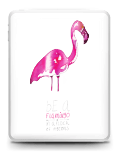 Be a flamingo  Skin IPad 1