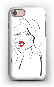 Red lips case IPhone 7 tough