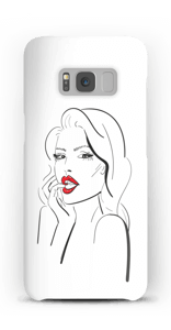 Punaiset huulet kuoret Galaxy S8