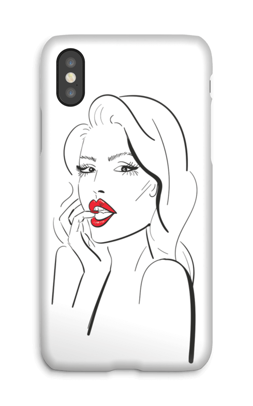 Røde lepper deksel IPhone X