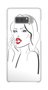 Punaiset huulet kuoret Galaxy Note8