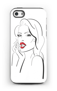 Punaiset huulet kuoret IPhone 5/5s tough