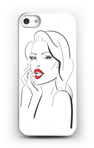 Røde lepper deksel IPhone SE