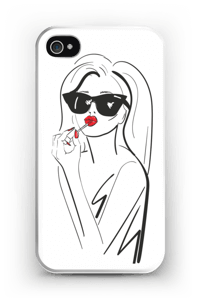 Girl with lipstick case IPhone 4/4s