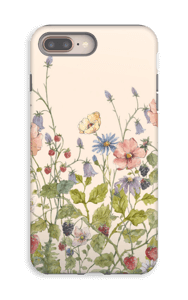 Villikukkia kuoret IPhone 8 Plus tough