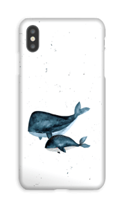 Deux baleines bleues Coque IPhone XS Max