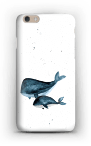 To hvaler deksel IPhone 6 Plus