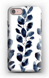 Sininen lehti kuoret IPhone 7 tough