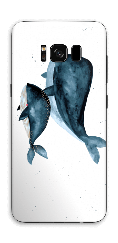 To hvaler i blått Skin Galaxy S8