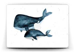 To hvaler i blått Skin MacBook Air 13”