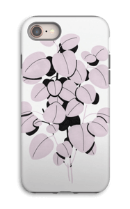 Rosa blad  deksel IPhone 8 tough