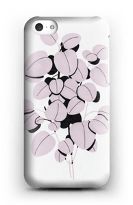 Leaves in pink case IPhone 5c