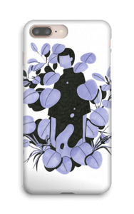 Sininen terälehti kuoret IPhone 8 Plus