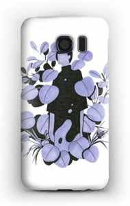 Blå blader deksel Galaxy S6