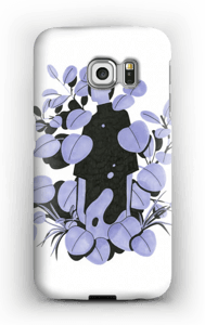 Blå blader deksel Galaxy S6 Edge