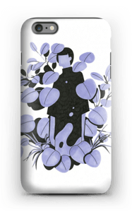 Blå blader deksel IPhone 6 Plus tough