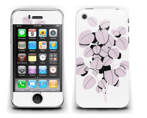 Leaves in pink Skin IPhone 3G/3GS