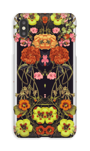 Orange blomster cover IPhone XS Max