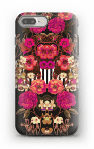 Roosat kukkaset kuoret IPhone 7 Plus tough