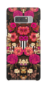 Floral crossing in pink case Galaxy Note8