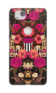 Roze bloemencorso hoesje Pixel 2