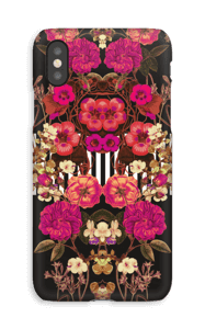 Rosa Blumen Handyhülle IPhone XS