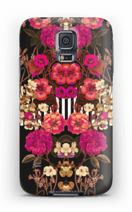 Rosa blomsterkors deksel Galaxy S5