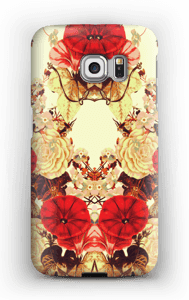 Symmetriset kukat kuoret Galaxy S6 Edge