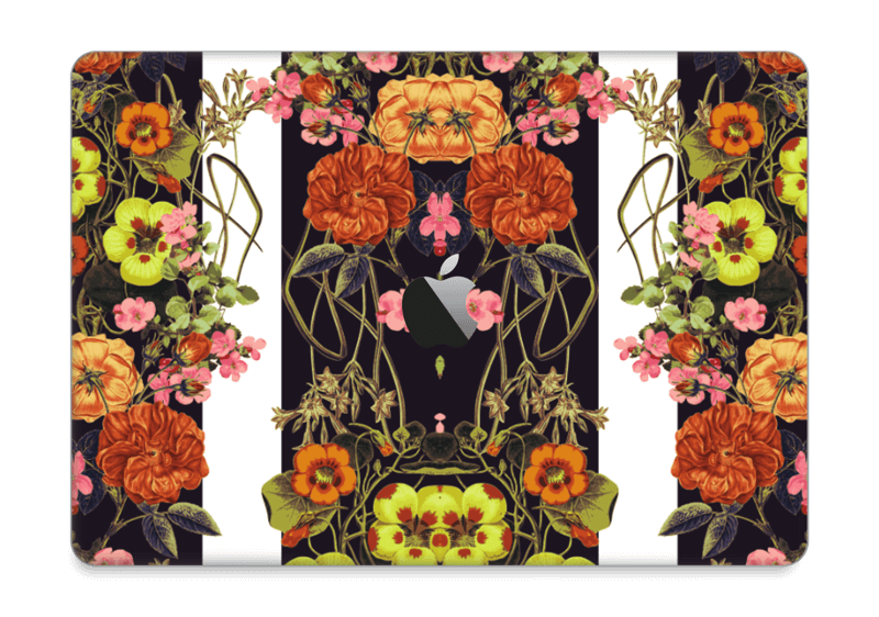 Orange flora Skin MacBook Pro 13” 2016-