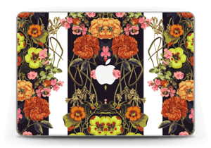 Orange floral crossing Skin MacBook Pro Retina 13” 2015