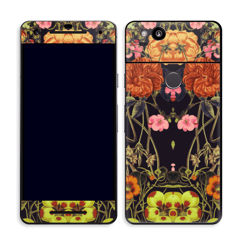 Orange flora Skin Pixel 2