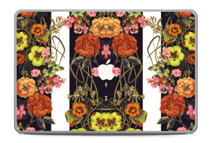 Orange floral crossing Skin MacBook Pro 17” -2015