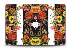 Orange floral crossing Skin MacBook Pro Retina 15” 2015