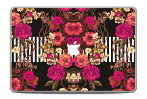 Floral crossing in pink Skin MacBook Pro 17” -2015