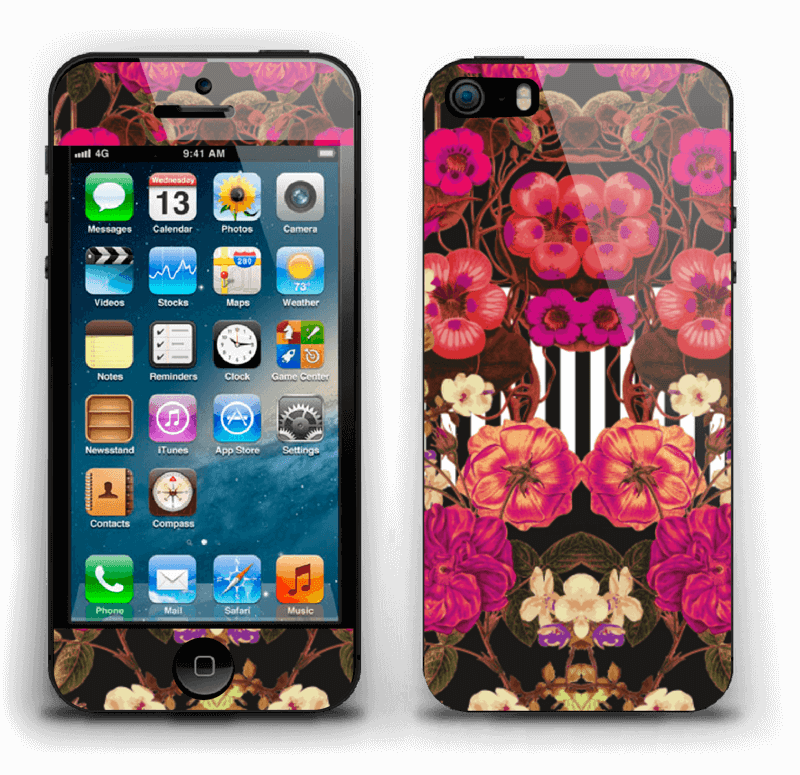 Rosa blomster Skin IPhone 5s