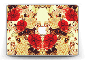 Symetriske blomster Skin MacBook Pro 13” -2015