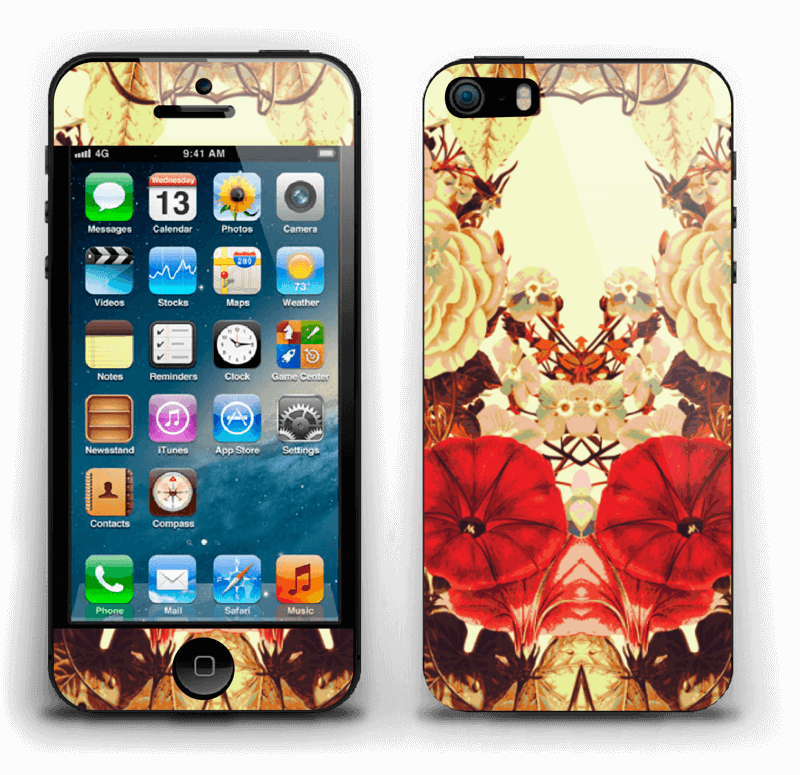 Symetriske blomster Skin IPhone 5s