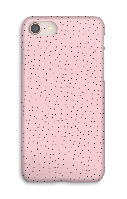 Prikker på lyserødt cover IPhone 8