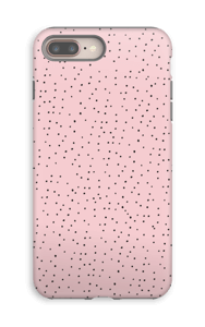Dots on pink case IPhone 8 Plus tough