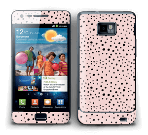 Black dots on pink! Skin Galaxy S2