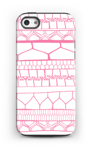 Pink stripes case IPhone 5/5s tough