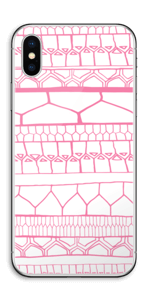 Pink stripes Skin IPhone X