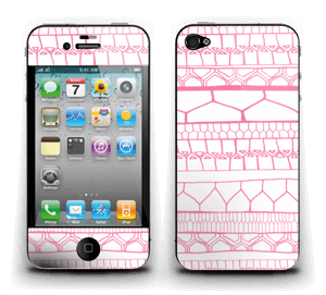 Pink stripes Skin IPhone 4/4s